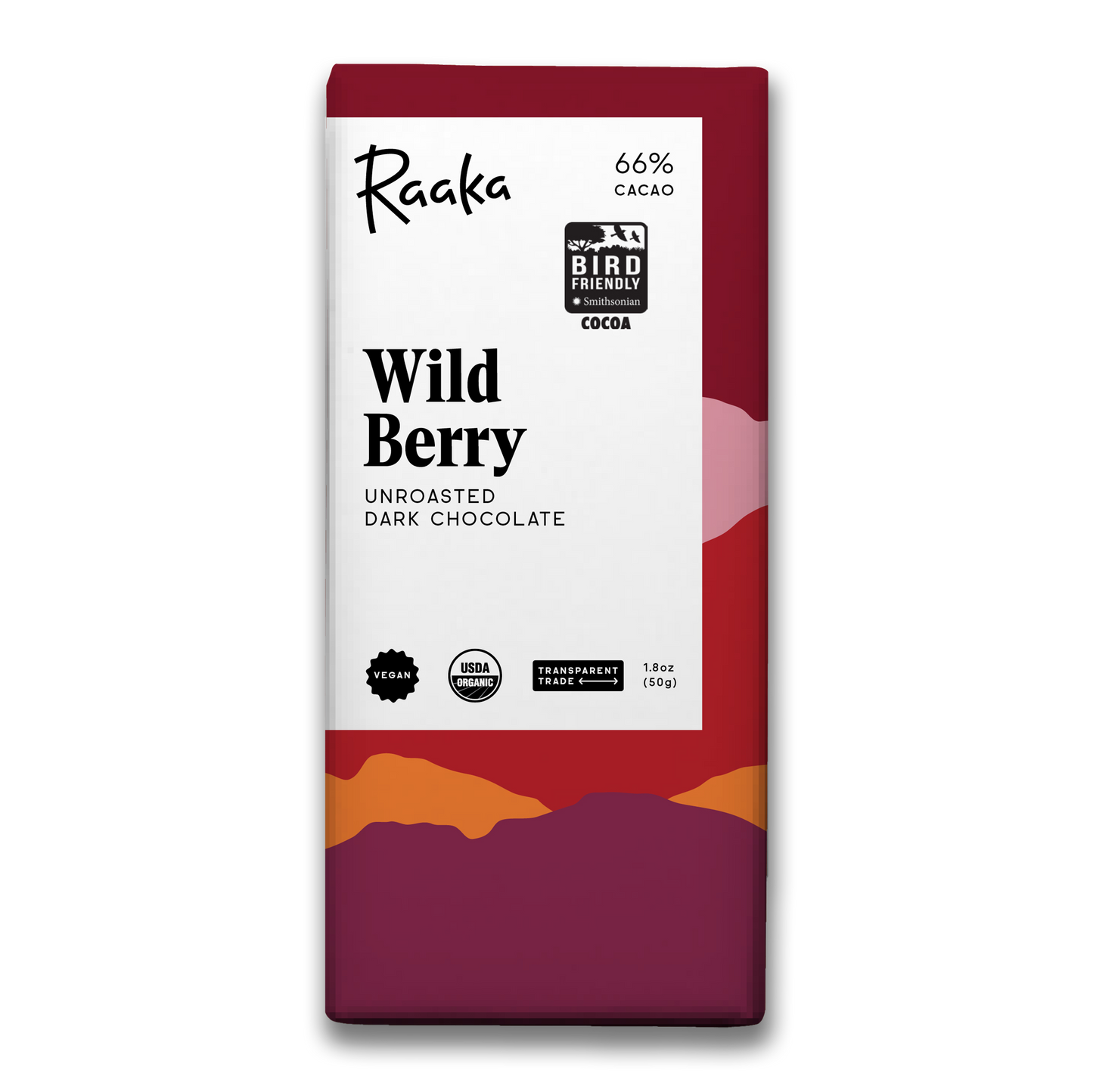 Wild Berry Dark Chocolate Bar - Certified Bird Friendly