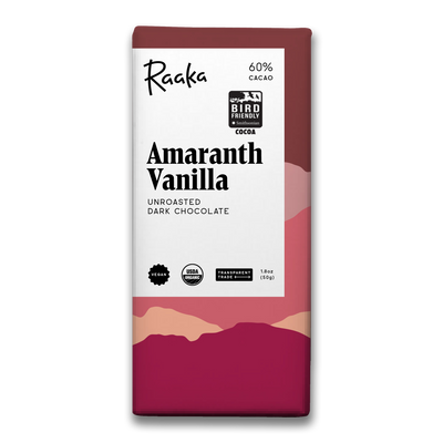 Amaranth Vanilla Chocolate Bar - Certified Bird Friendly