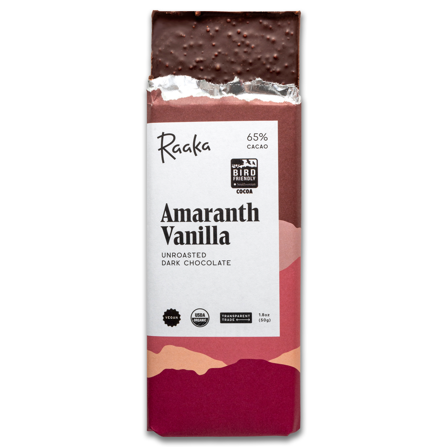 Amaranth Vanilla Chocolate Bar - Certified Bird Friendly